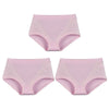 3pcs/pack 2024 Women High Waist Panties Female Briefs Modal Lace Plus Size Underpants Mother Middle Aged Oversize Underwear