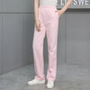 Solid Color Work Pants High Quality Women's Elastic Waist Doctor White Scrub Pants Spring Autumn Nurse Dental Care Uniform Pants