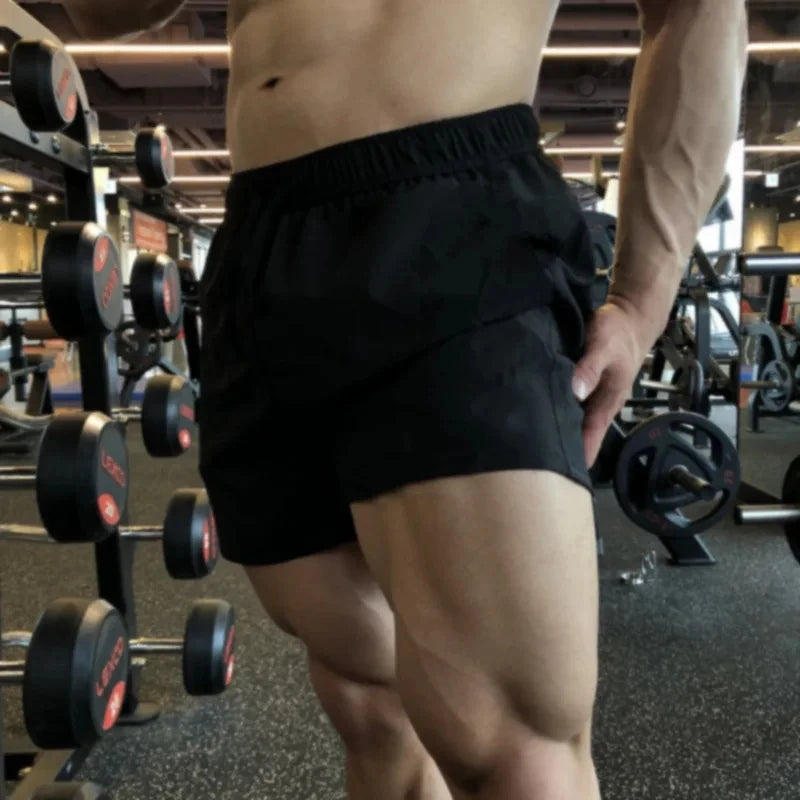 2025 New Men's Shorts Gym Summer Fitness Shorts Gyms Short Pants Run Sportswear Running Shorts Men Sports Jogging
