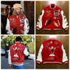 High-density letter embroidery bump-filled star cotton clothing winter trendy style for men and women couples outerwear