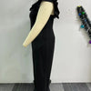 Plus Size Women Clothes Jumpsuit Summer Clothes Black Urban Leisure Bodysuit New 2024 Wide Leg Jumpsuit Wholesale Dropshipping