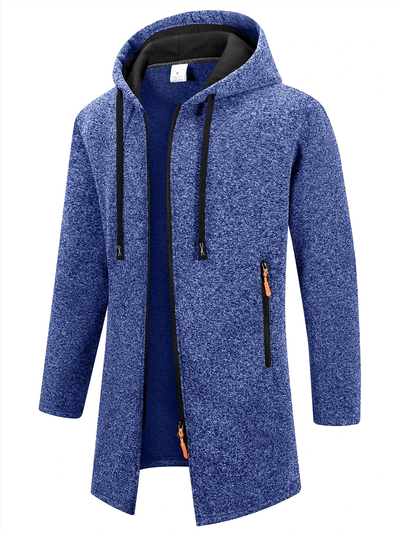 New Streetwear Men's Long Sleeve Sweatshirts for Men Zipper Hooded Oversize Winter Warm Jacket Coat Outdoor Tracksuit Men