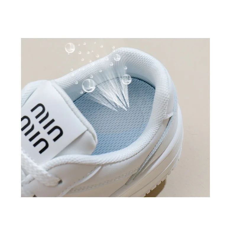 2025 New spring shoes for women green trainers platform lace up sneakers woman hip hop chunky sports shoes faux leather sneaker