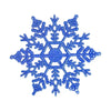 Pack Of 24/12/6 Pieces Snowflakes For Christmas Tree Decoration Blue Snowflakes With Bright Powder Winter New Year Hanging Decor