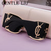 Oversized Cat Eye Sunglasses Women 2024 Luxury Brand Designer Punk Round Sun Glasses For Ladies Trendy Big Frame Eyewear UV400