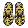 Custom Queen Of Absolutely Everything Gold Baroque Soft Memory Foam House Slippers Women Comfy Warm Anti-skid Sole Slipper