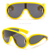 New Fashion Personality Hip Hop Cool Cyberpunk Sunglasses with Large Frame UV400 Anti UV Eyeglasses Oculos De Sol Feminino