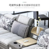 MINGDIBAO Nordic Fabric Sofa Set with Bluetooth Speaker & USB - Modern Living Room Modular Sofas Big U Shape Corner Cloth Couch