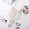 One-piece Backless Floral Embroidery Lace Bodysuit Women 13 Colors String Jumpsuit Lace Up Fancy Sexy Bodysuit Body Femme