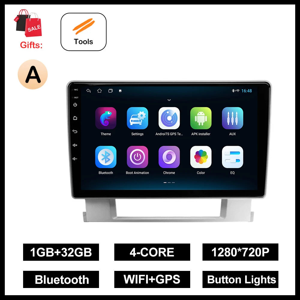 Android OS GPS Navi 9 '' Car Radio Multimedia Player WiFi Carplay for Buick Excelle 2 2009 - 2015 Opel Astra J 2009 - 2017