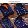 High Quality Men's Clothing 2024 Men Long Sleeve Thick Warm Shirt Tops Fashion Men Print Handsome Versatile Shirts Formal Shirts