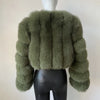 2023 Neuer kurzer Stil Echtfuchspelzmantel Winter Damen Natur Warme Mode Luxus