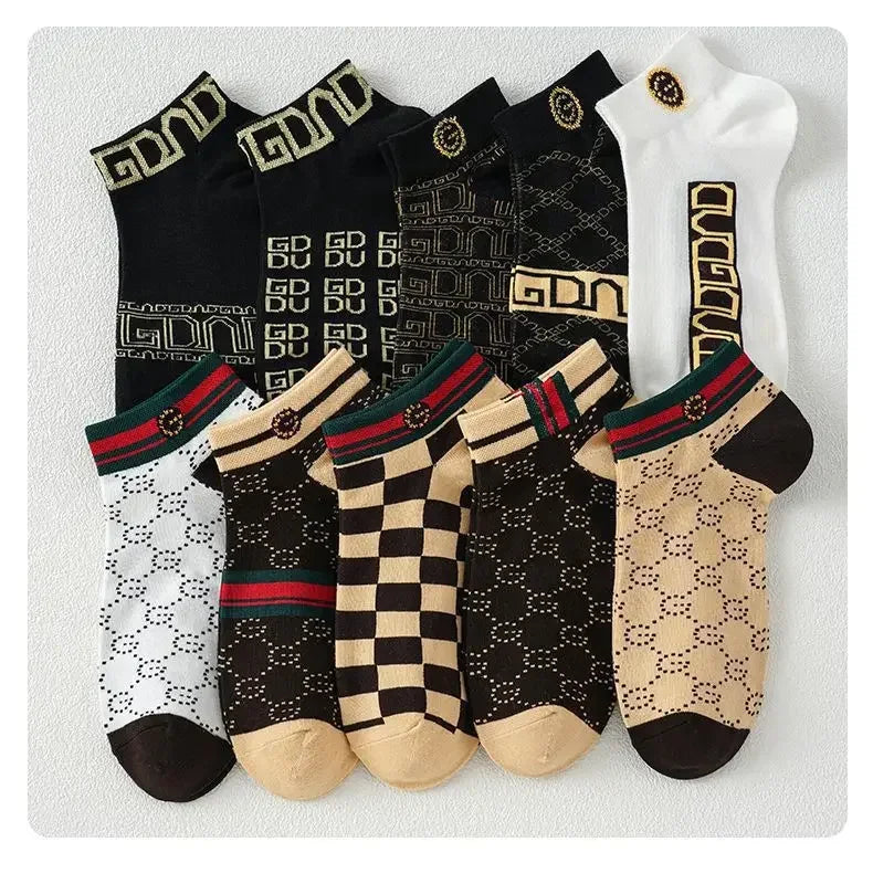 Men's Summer Socks Low-cut Absorbent Anti-odor Cotton Ankle Socks Pop-socks Moisture Absorbent Sweat-absorbent Short Tube