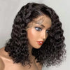 Curly Wig Pre Plucked Brazilian Human Hair Wigs 13x4 Lace Front Wig Short Bob Deep Wave Kinky Curly Lace Front Human Hair Wigs