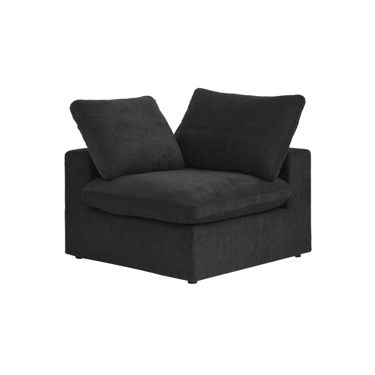 Cloud Modular Sectional Sofa with 2 Storage Ottomans 160.6" Down Filled Comfort U Shaped Sofa Minimalist Wide Deep Seat Couch