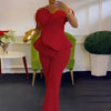 High Waist Strapless Jumpsuit Rivet Collar Lady Evening and Party Tube Top Jumpsuit for Women Elegant Sexy Birthday Jumpsuit