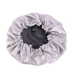 Double-Sided Sleeping Hat Adjustable Nightcap Bathing Hat Girl Sleep Protector Tool