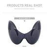 Y2k Oversized Sports Sunglasses Women 2000's Wrap Around Shield Goggle Men 2024 Luxury Brand Trends Punk Sun Glasses Male Oculos