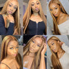 30 inch Honey Blonde Highlight Bundles Human Hair Straight  P4/27 Brazlian Hair Weave Colored Hair Bundles for Women 100g/pc