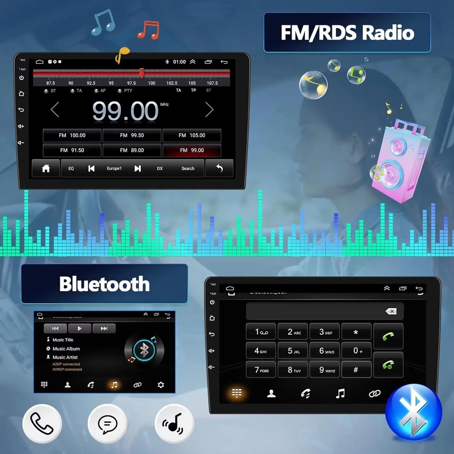 Android 14 Carplay Auto Car Radio for Hyundai H1 Grand Starex 2007 2008 2009 2010 2011-2015 Multimedia Video Player GPS Stereo