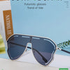 Oversized Hollow One-Piece Sunglasses Women Big Frame 2024 Luxury Brand Special-Shaped Sun Glasses For Ladies Eyewear Shades