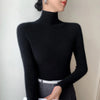 Women Turtleneck Basics Cashmere Sweater Autumn Winter Pullover 100% Merino Wool Knitwear Female Soft Slim Knitting New Top