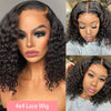 Brazilian Deep Water Wave Bob Wig 13x4 Lace Frontal Wig 100% Human Hair Short Curly 4x4 Closure Wig Preplucked Remy Hair 14 Inch