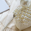 2024 Newest Handmade Pearl Knitting Evening Handbag Luxury Women's Snall Crossbody Bag High-end Hand-Woven Elegant Clutch Purses