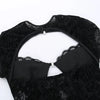 FAGADOER Sexy Lace See Through 2 Piece Sets Woman Outfit Hollow Out Crop Top + Flare Pants Female Y2K Streetwear Summer Spring