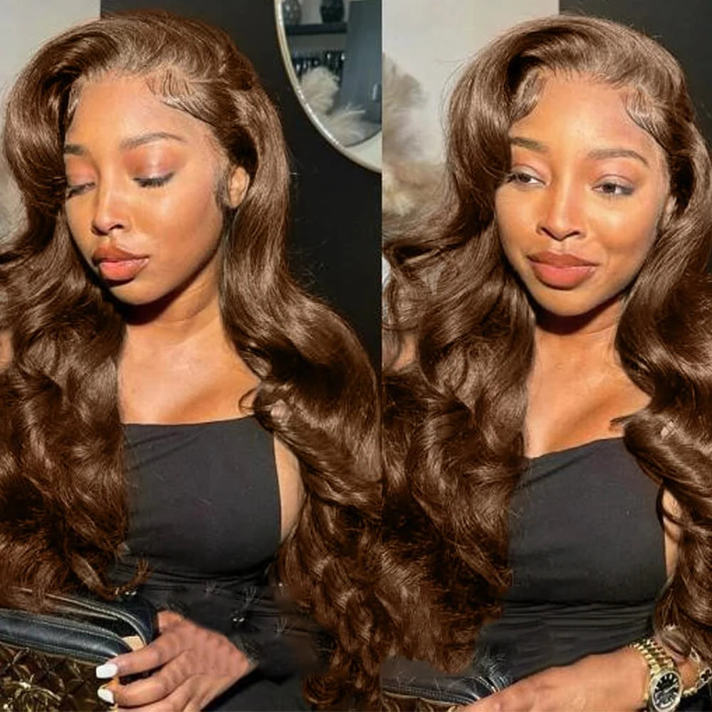 #4 Dark Brown Body Wave Bundles 1/3PCS 100% Human Hair Bundles 18-30 Inches Remy Hair Extensions For Women Brazilian Double Draw