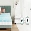 JHK 2-3 Inch Gel Memory Foam Mattress Topper Full Size Cooling Mattress Soft and Breathable Bed Topper School Bedroom Furniture