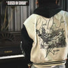 Embroidery Varsity Jacket Men PU Leather Sleeves Oversized Bomber Jackets Women Baseball Coats Streetwear Men Clothing