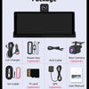 Develuck 10.26" Car DVR 350° Adjustable Carplay Android Auto Dash cam 4K Front&1080P Rear Camera Voice Control WIFI Dual lens FM