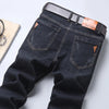 2024 New Business Men's Jeans Casual Straight Stretch Fashion Classic Blue Black Work Denim Trousers Male Brand Clothing
