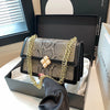 Luxury Purple Women's Single Shoulder Bag Pu Leather Ladies Bag Femme Designer Handbag Purse Flap Messenger Bag Brand Sac A Main