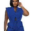 Znaiml Elegant White Patchwork Rompers Playsuits Women Lapel Sleeveless Slim Shorts Jumpsuits Hollow Button Birthday Overalls
