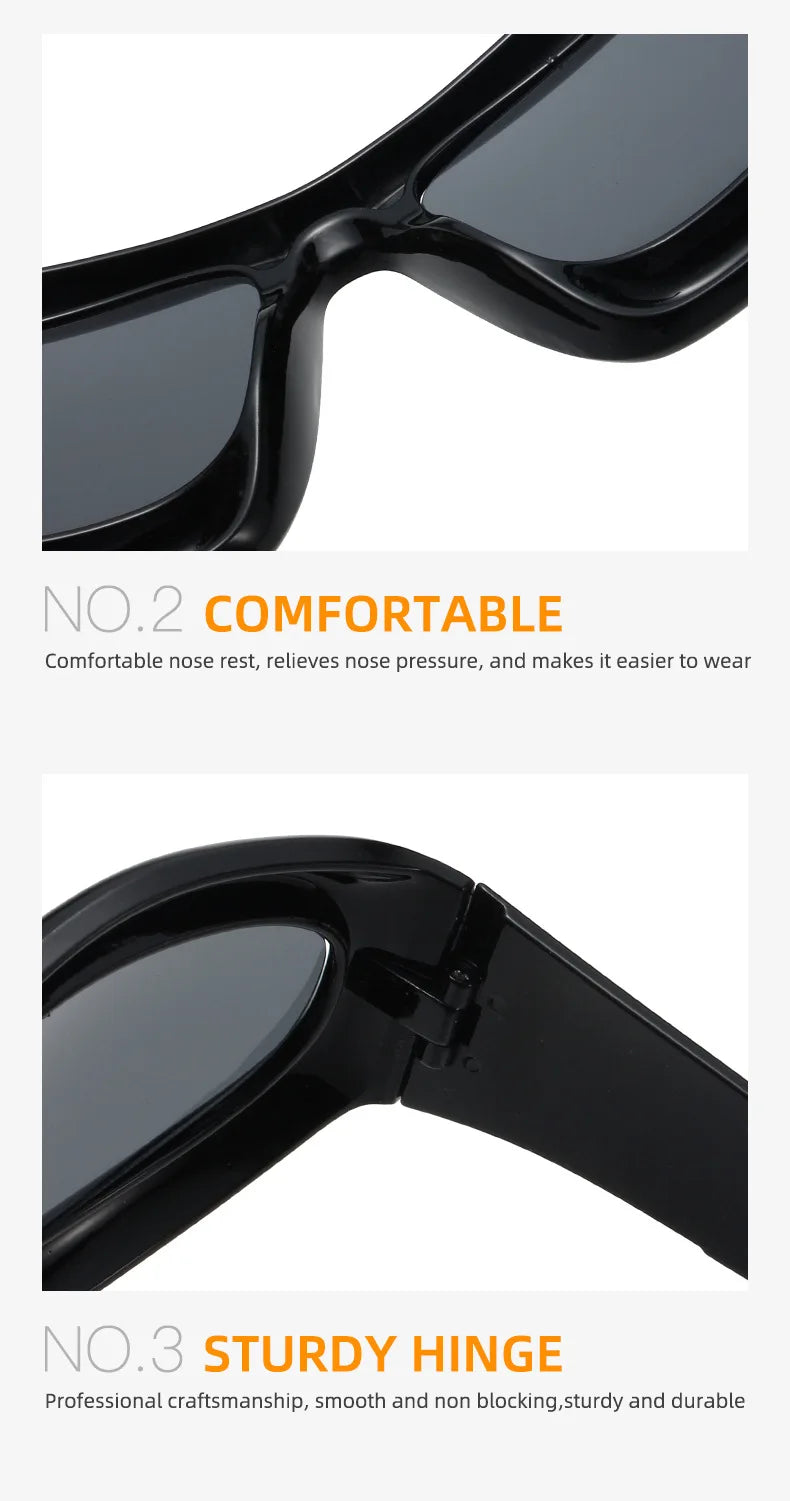 Cool Exaggerated Glasses Future Science And Technology Sense Skiing Big Frame Sunglasses Dazzling Men And Womean