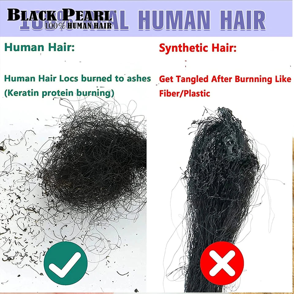 Human Hair Dreadlocks Loc Extensions Kinky Straight 100% Human Hair Dreadlocks Extensions 100% Human Hair Dreadlock Extensions