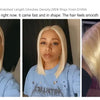 200 Density Blonde Straight Bob Wig HD Transparent Lace Pre Plucked Human Hair Wig 13x4 13x6 Lace Frontal Wig For Black Women