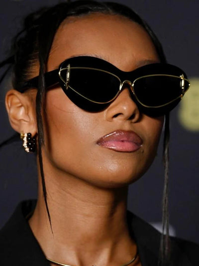 Cat Eye Sunglasses Women 2024 Luxury Brand Designer Vintage Y2k Punk Sun Glasses For Men Double Frame Retro Eyewear Shades UV400