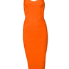 New 2024 Women Sexy Celebrity Midi Red White HL Elastic Bandage Dress Spaghetti Strap Club Bodycon Party Dress Wholesale HL434