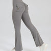 Women Flare Pocket Leggings High Waist Sport Yoga Pants Quick Dry Breathable Leggings Outfit Fitness Gym Clothes Sportwear Pant