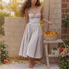 2024 Summer Sexy Spaghetti Strap Long Dresses Slim French Vintage Elegantes Style Suspender Party Dress Vestidos Robes Longues