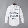 Fashion Men's Luxury Retro Print Shirt Crown Diamond Casual Social Shirt Long Sleeve Slim Fit Business Party Dress Shirt XS-6XL
