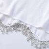 High Street Sexy Hem Tassel Diamond Beading Knitting T Shirt Chic Short Camis Tank Lady Slim Crop Vest Tops