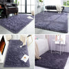 Fluffy Bedroom Rug Carpet Shaggy Fuzzy Rugs for Bedroom Thick Black Area Rugs for Living Room Rugs  for Girls Boys