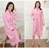 100% Cotton Couples Long Thick Absorbent Terry Bath Robe Kimono Men Light Weight Towel Bathrobe Sleepwear Women Hotel Gown Robes