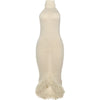 Weird Puss Knit Backless Dress Women Sleeveless Halter Summer Sexy Tassel Irregular Hem Clubwear Stretch Hipster Party Vestidos