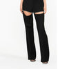 WHITNEY WANG Designer Style 2025 Autumn Fashion Streetwear Hollow Out Diamonds  Trousers Women StylishPants