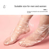 100PCS Transprent Disposable Foot Bags Detox SPA Covers Pedicure Prevent Infection Remove Chapped Foot Care Tools Bath Wipe